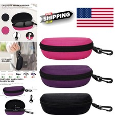 Travel Eyewear Case Set Hard Shell with Zipper Hook for Sunglasses and Glasses
