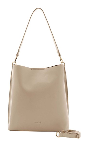 Seidenfelt Manufaktur Nelma Hobo Bag UmhäNgetasche Tasche Warm Beige Beige Neu-image