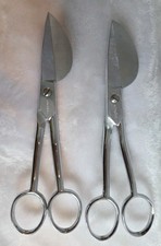 2 Pair Of Vintage Gingher 6-inch Knife Edge Appliqu Scissors Trimming Crafting