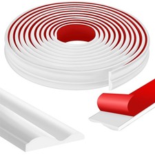 moonoom 20Ft x 1.6" Wall Decor Molding Trim Self-Adhesive 3D Chair Rail Panel