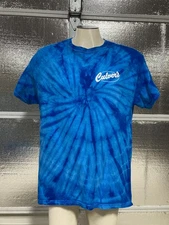 Culvers Shirt - Adult Large - Short Sleeve - Blue Tie Dye - It's Cheddar Time