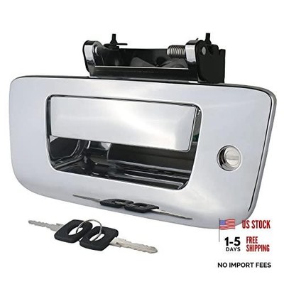 APPERFiT Locking Tailgate Handle Latch w/Bezel & Lock Cylinder & Keys Chrome