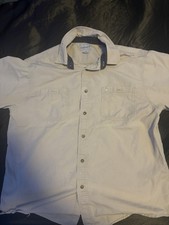 Men  s Vintage Carhartt Button Up Pocket T Shirt Size XL