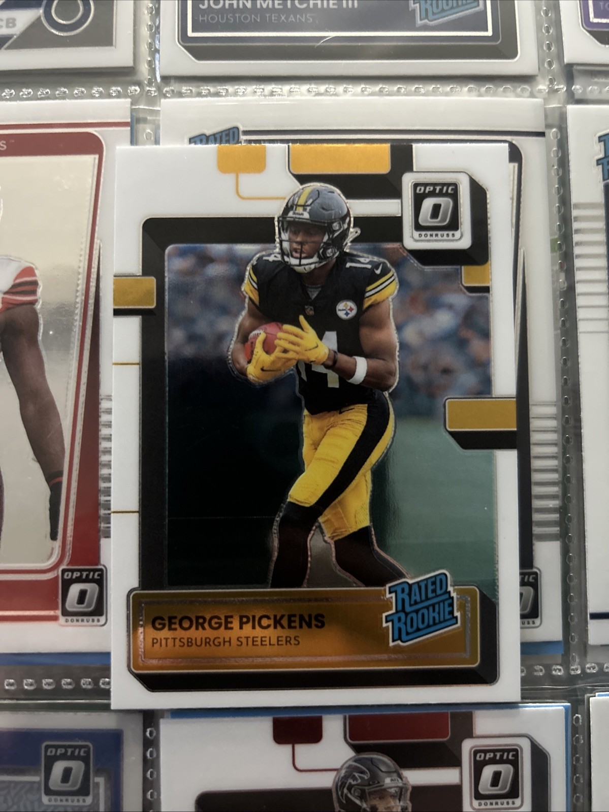 2022 Panini Donruss Optic - Rated Rookie George Pickens #223 Holo Prizm (RC)