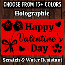 50 HAPPY VALENTINES DAY STICKERS 2.25" LABELS LOVE BLESSINGS ROSES BEST WISHES