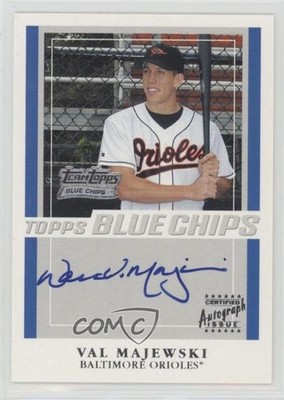 2003 Topps Team Topps Blue Chips Val Majewski #TT-VM Auto sh7