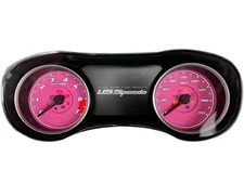 US Speedo Pink Dodge Charger Gauge Face for Clusters 2015-2024 (160 MPH)