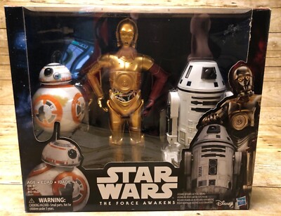 TARGET EXCLUSIVE STAR WARS THE FORCE AWAKENS 12'' DROID 3-PACK BB-8 C-3PO R0-4LO