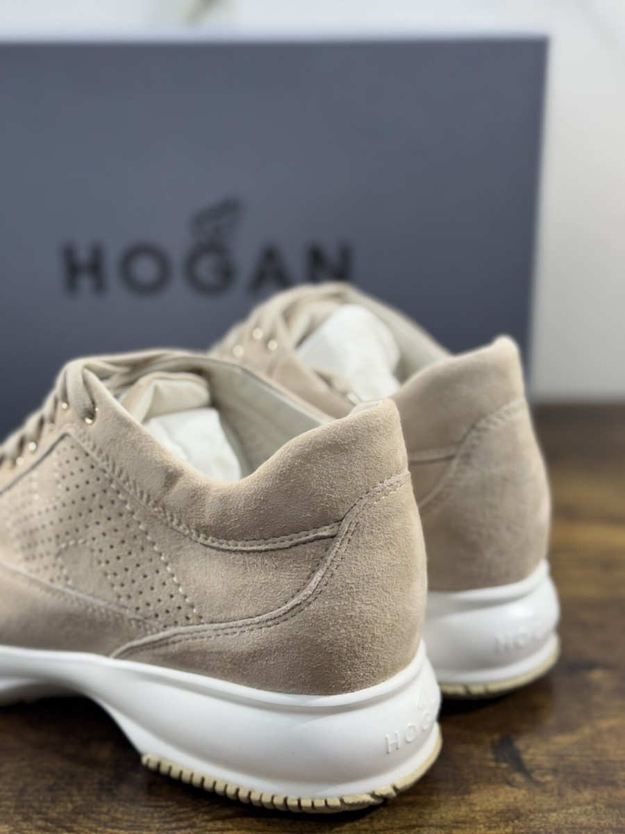 Hogan Interactive Woman Sneaker Suede Beige Luxury Hogan