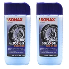 Sonax Tire Gloss Gel Cleaner and Conditioner Ultra Wet Look (2 x 500ml Bottles)