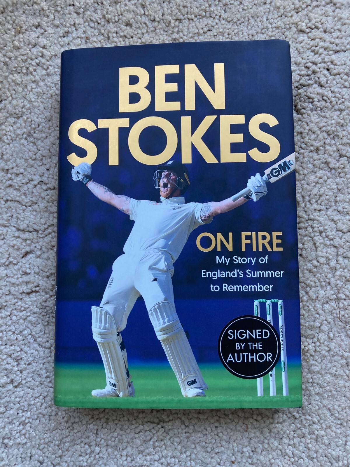 Signed Copy of Ben Stokes - On Fire - First Edition Hardback