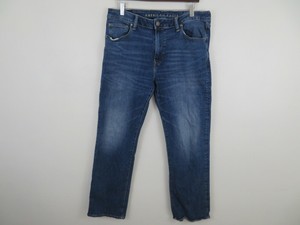 American Eagle Next Level Airflex Original Bootcut Blue Jeans Mens Size 35x32 | eBay
