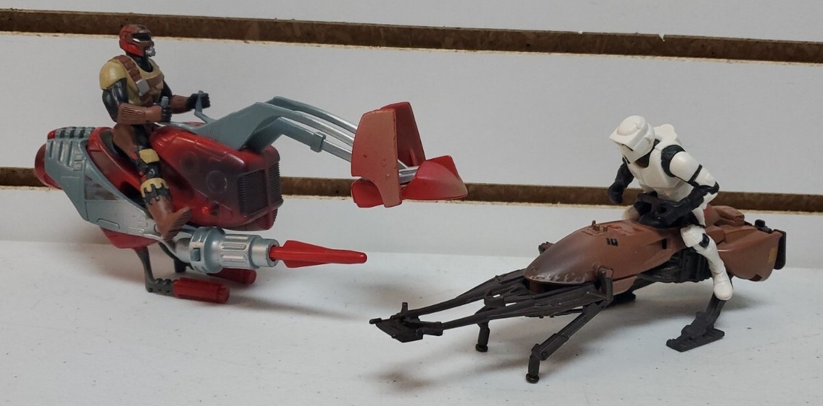 Kenner Star Wars: Swoop Trooper w/Swoop Vehicle & Imperial Scout w