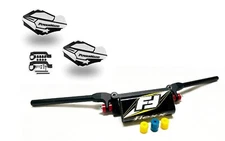 Fasst Flexx 14 Handlebars Yellow Powermadd Sentinel Hand Guards Black White ATV
