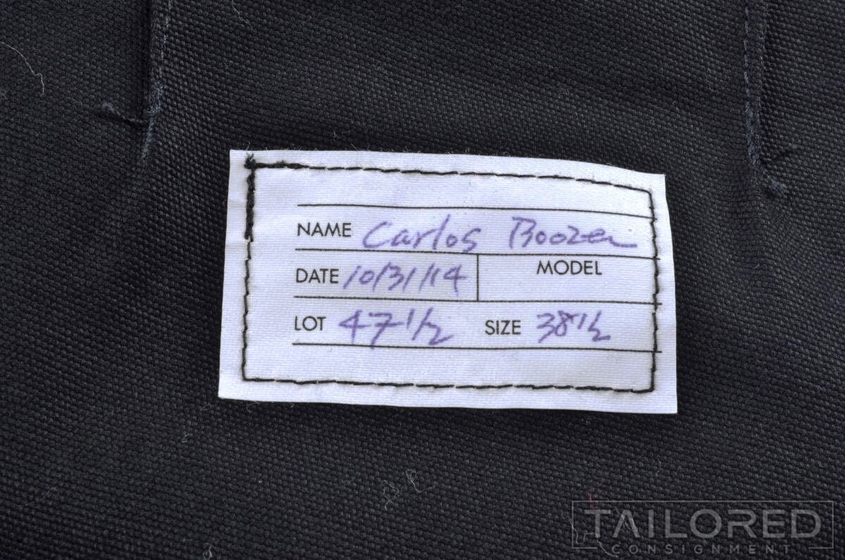 ALBA Solid Black Cotton Blend Flat Front Luxury C… - image 5