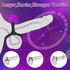 6PCS Cockring Set Silicone Adjustable Penis Penis Ring Erection Sex Toys for Men