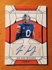 2022 National Treasures Rookie Auto Blue Jelani Woods Virginia Colts #'d 65/75