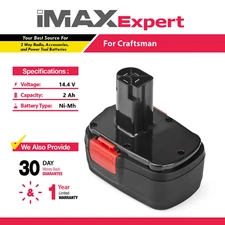 14.4V 2Ah NiMh Battery for Craftsman 11044, 130279002, 130251008, 1325101