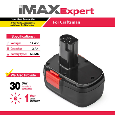 #ad 14.4V 2Ah NiMh Battery for Craftsman 11044 130279002 130251008 1325101 $39.57