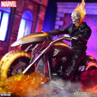 Mezco Toyz Ghost Rider Hell Cycle Set Action Figure One:12