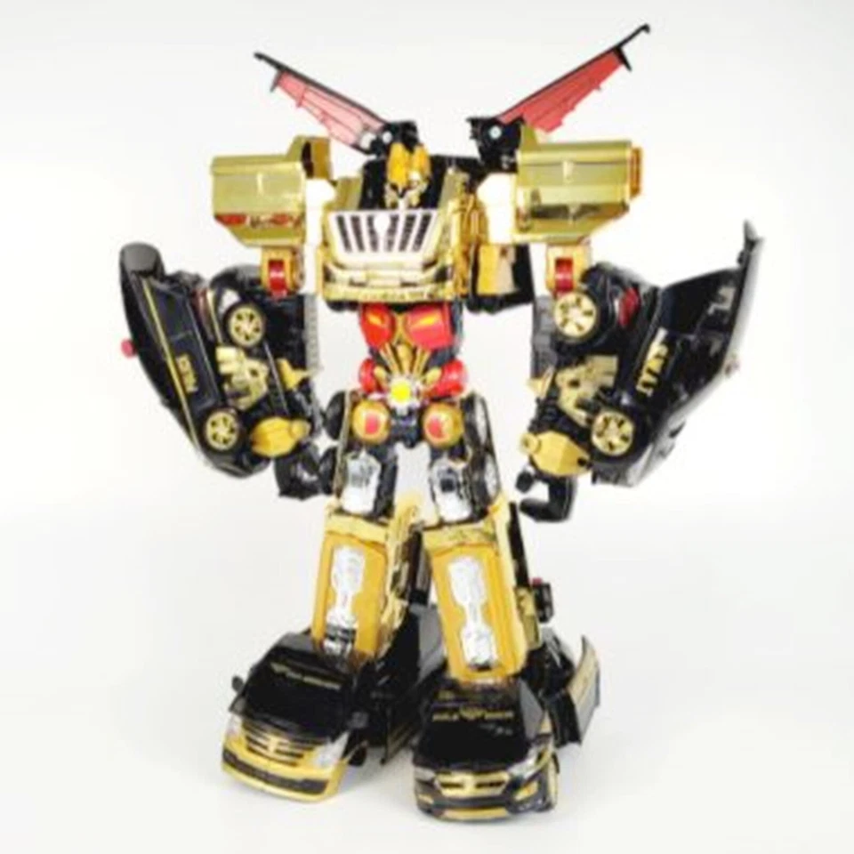 Hello Carbot Golden Rangers PENTA STORM Gold Edition Transformer Robot Toy 2021 - Image 3 of 4