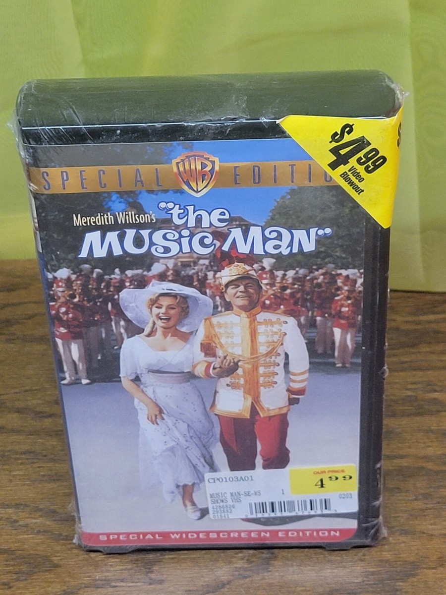 The Music Man VHS 1962 Warner Home Video New Sealed 1989 clamshell