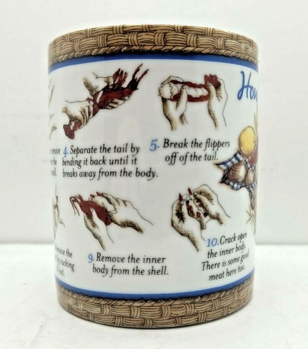 How to Eat a Lobster Vintage Ceramic Coffee Tea Mug Cup Shore Cavendish BB13-443 - Picture 2 of 6