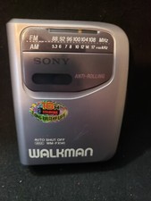 Vintage Sony WM-FX141 AM/FM Cassette Tape Walkman 90s Anti-Rolling Portable