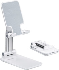 Adjustable Height CellPhone Stand with SiliconePad FoldableHolder for All Phones