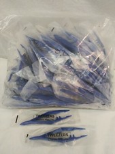 9O PCS DISPOSABLE BLUE MEDICAL TWEEZERS