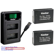 Kastar Battery LZD2 USB Charger for Canon LP-E17 LC-E17  Canon EOS 750D Camera