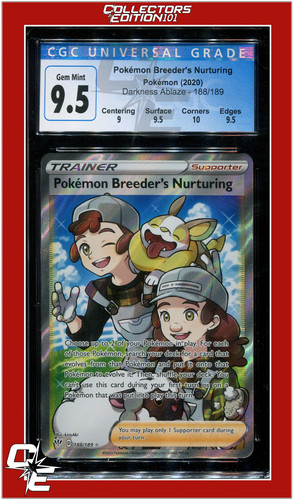 Pokémon Breeder's Nurturing graded CGC 9.5 for sale on eBay