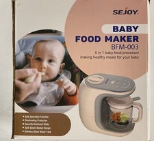 Sejoy Baby Food Maker BFM-003 5-in-1 Food Processor Blender Grinder Steamer etc