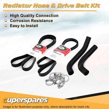 Radiator Hose + Gates Belt Kit for Subaru Forester SF 2.0L Turbo EJ205 1998-2002