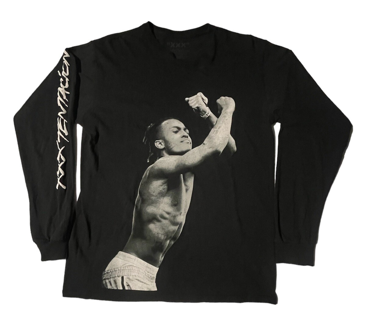 【XXXTENTACION 17 Long Sleeve T-Shirt XXXTentacion Tribute Long Sleeve Double Side T-Shirt Men's