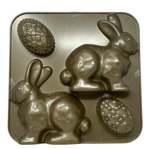 Williams Sonoma Nordic Ware 3D Easter Bunny & Egg Baking Pan Made in USA - Picture 2 of 4