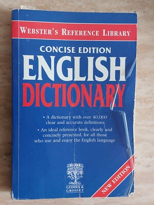 WEBSTER'S CONCISE EDITION ENGLISH DICTIONARY (A04)