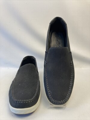 Ecco Men Size 9-9.5 Leather S Lite Moc Loafer Black Nubuck  display picture 1