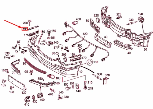 NUOVO MB C W203 PARAURTI ANTERIORE DESTRO INTERSTRATO A2038890295 ORIGINALE - Foto 12 di 12