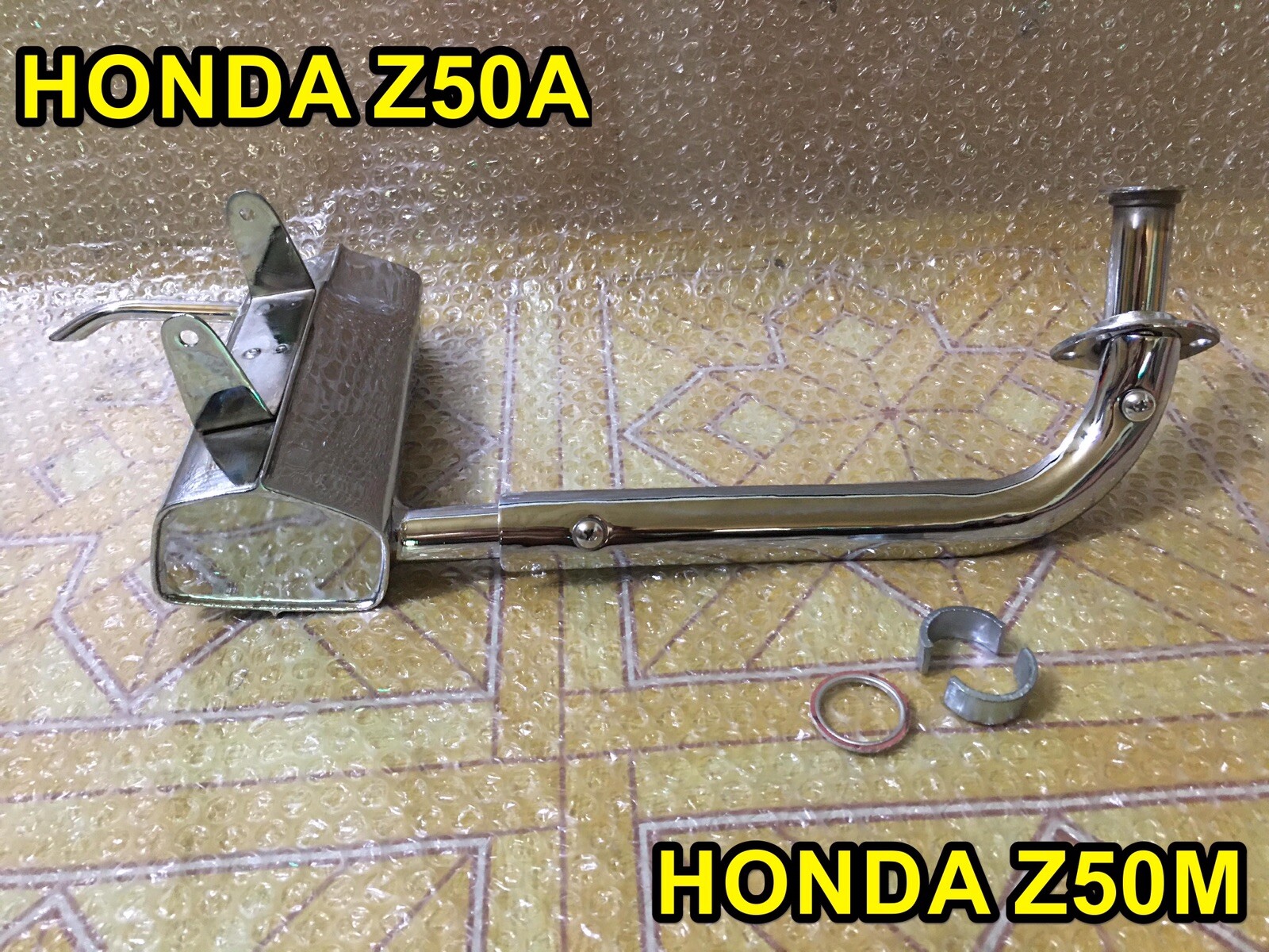 Honda Z50 Z50A Z50M Low Chrome Exhaust Muffler Pipe, Joint Collar