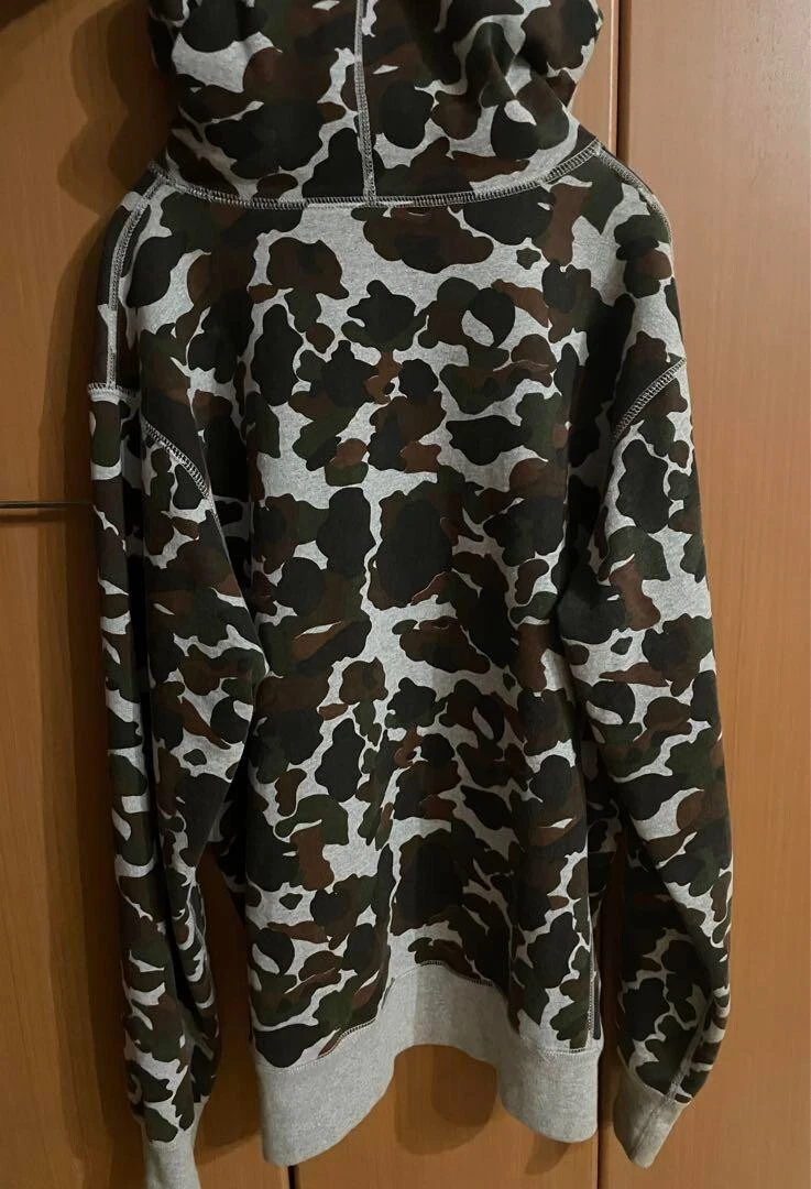 Felpa con cappuccio Supreme 12AW Box Logo CAMO Pullover Hoodie L usata ex++ Giappone
