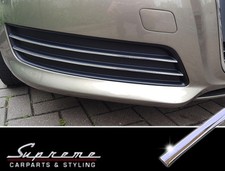 für AUDI A3 8P 8PA 2008-10 ohne NSW - 3M Chrom Zierleisten für Kühlergrill unten