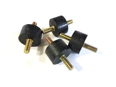 SET OF 4 Rubber Vibration Isolator Mounts 5/16-18 (1" X 1") MADE IN THE - Foto 9