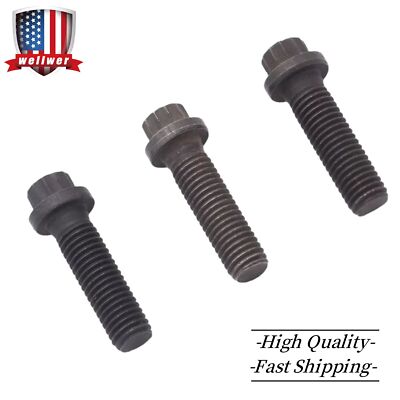 3Pcs Starter Motor Mounting Install Bolts for 2003-2006 Cummins Dodge Ram 5.9L