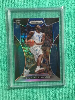 2019/20 PRIZM D.P. BASKETBALL. ZION WILLIAMSON ROOKIE  BLUE REFRACTOR