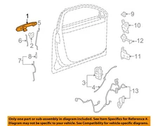 GM OEM 06-11 Lucerne Front Door Lock Hardware-Handle, Outside 25947661