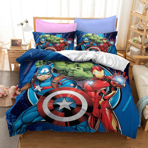Marvel Avengers Quilt/Duvet/Doona Cover Set Single Double Queen Bedding Set Gift - Bild 30 von 62