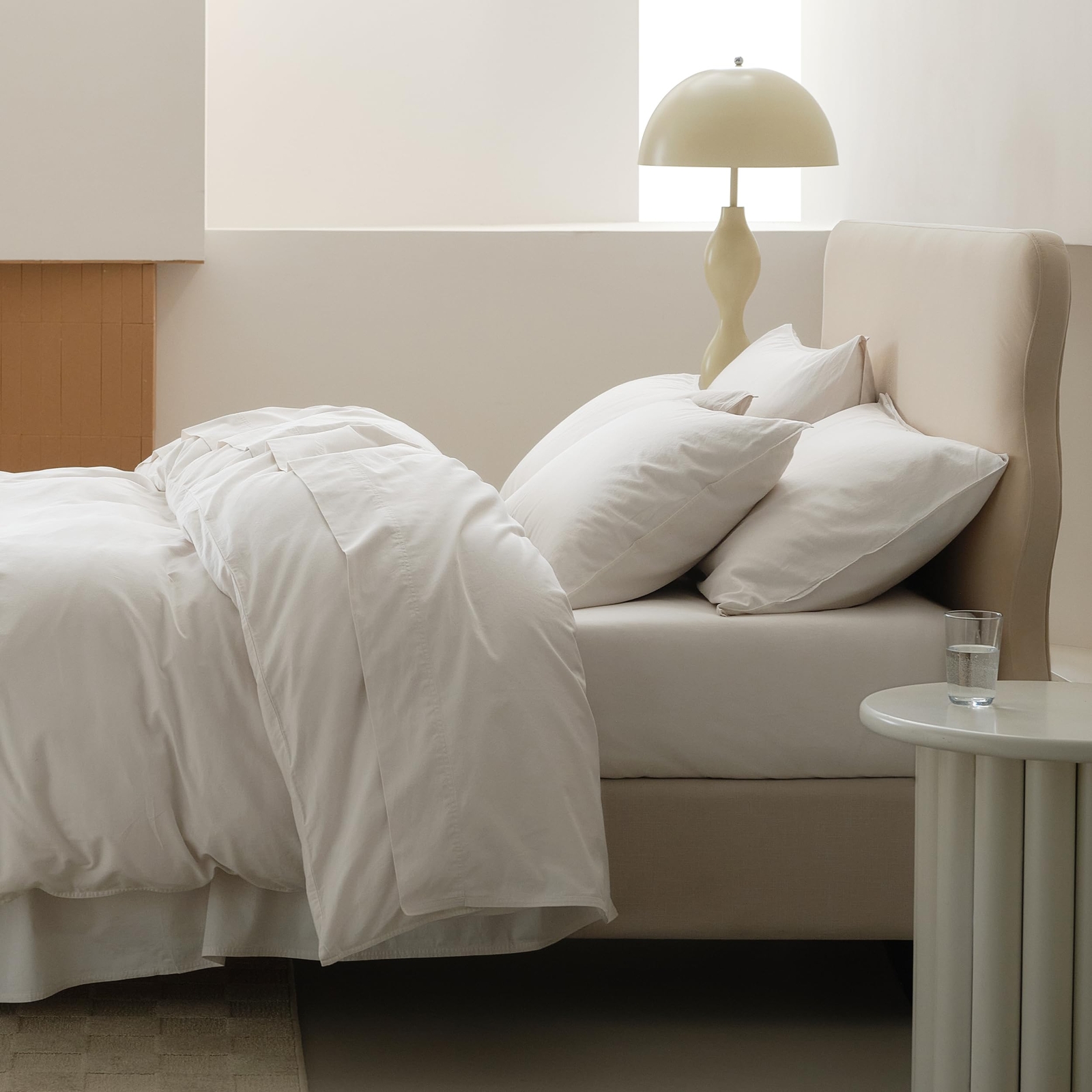 Double Stitch Organic Cotton King Sheets – Soft Breathable 4-Piece Set
