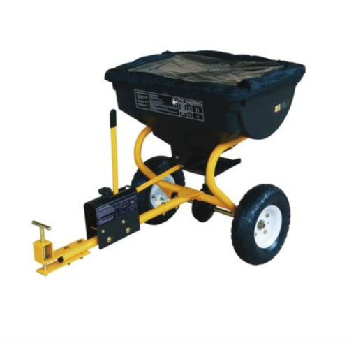 Large Tow Behind Broadcast Spreader Hopper Fertilizer Seed ATV Lawn Tractor Pull