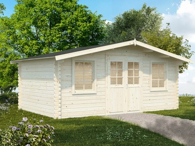 44 mm Gartenhaus 5x4 m Palma G8 + kostenlosen Schindeln ...
